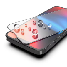 Захисне скло  для IPhone 15 (Full Glue 9H) Black, з рамкою для легкого встановлення