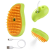 Парова масажна щітка Pet Brush для вичісування шерсті собак і кішок, колір зелений Парова масажна щітка Pet Brush для вичісування шерсті собак і кішок, колір зелений