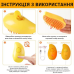 Парова масажна щітка Pet Brush для вичісування шерсті собак і кішок, колір жовтий Парова масажна щітка Pet Brush для вичісування шерсті собак і кішок, колір жовтий
