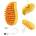 Парова масажна щітка Pet Brush для вичісування шерсті собак і кішок, колір жовтий Парова масажна щітка Pet Brush для вичісування шерсті собак і кішок, колір жовтий